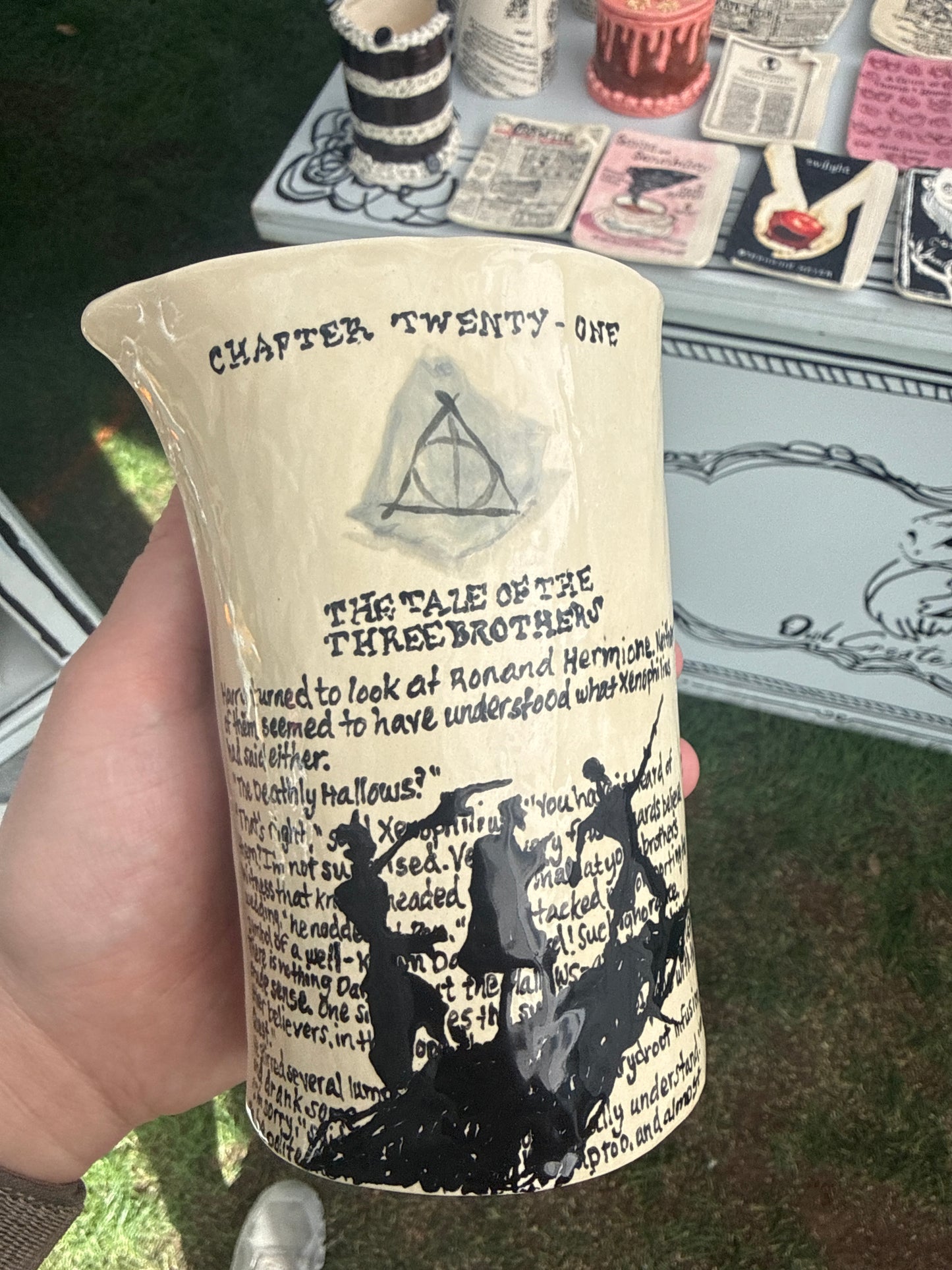Deathly hallow paper vase