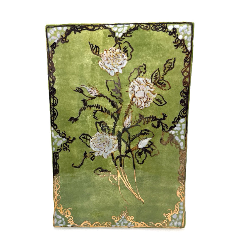 Big Green flower bookvase