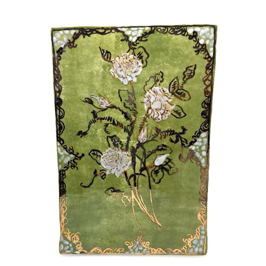 Big Green flower bookvase