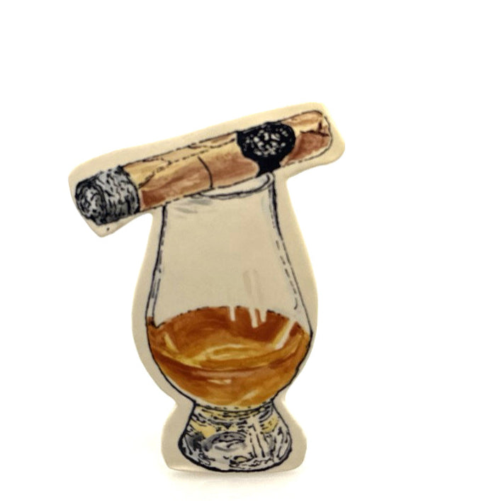 Cigar and Whiskey Glass
