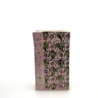 Pink flower bookvase