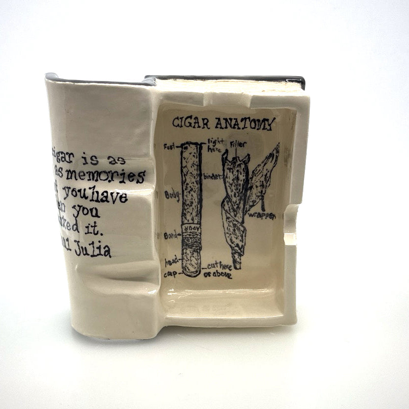 Cigar book ashtray small