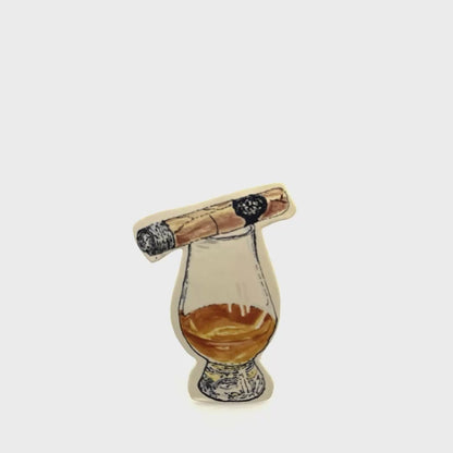 Cigar and Whiskey Glass