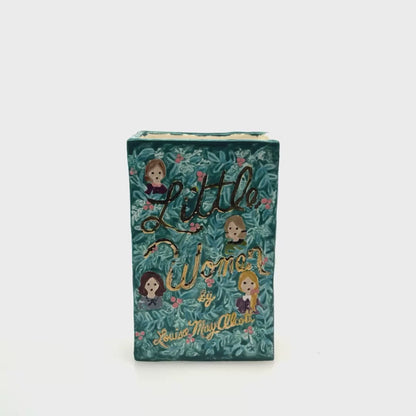 Little Women bookvase gold