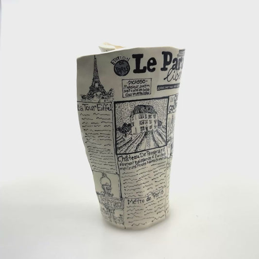 Parisien paper vase