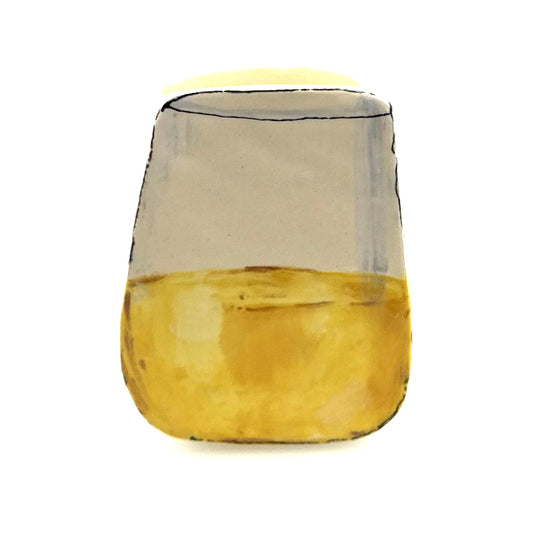 White wine glass vase